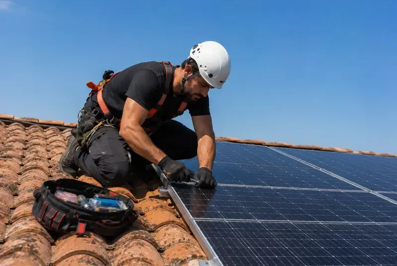 Maintenance et monitoring de panneaux solaires à Bellevaux