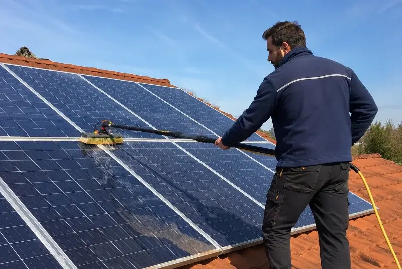 Nettoyage et entretien de panneaux solaires à Bellevaux